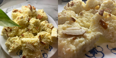 simple and easy kalakand recipe made with cottage cheese