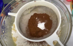 dry ingredients, coco powder for brownies