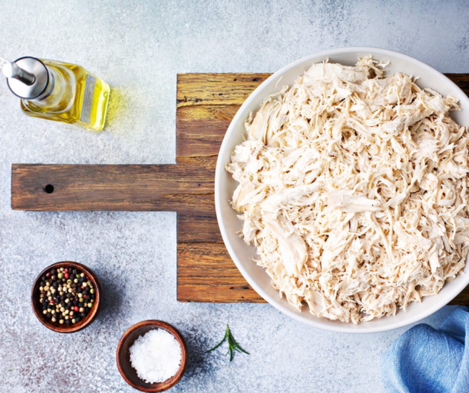 shredded chicken with spices