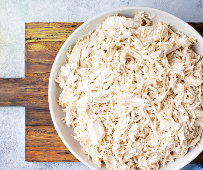 shredded chicken with spices