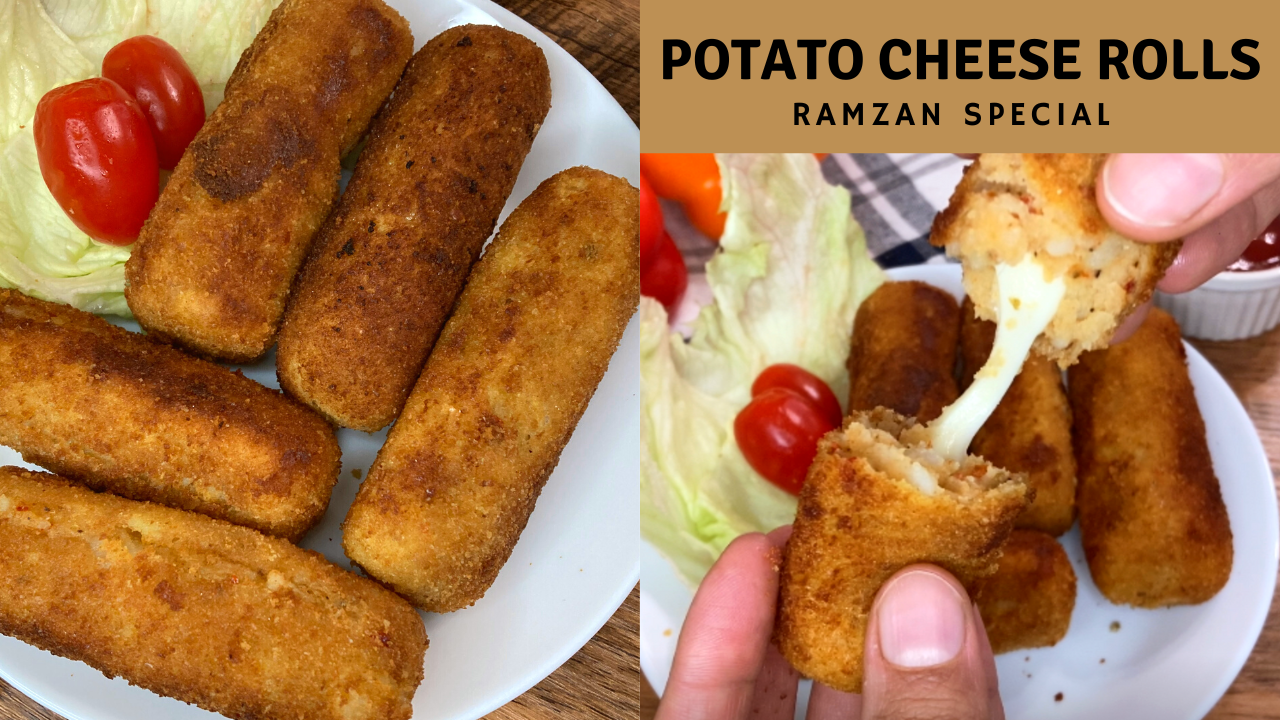 Cheesy Potato Rolls – A Quick & Easy Iftar Snack